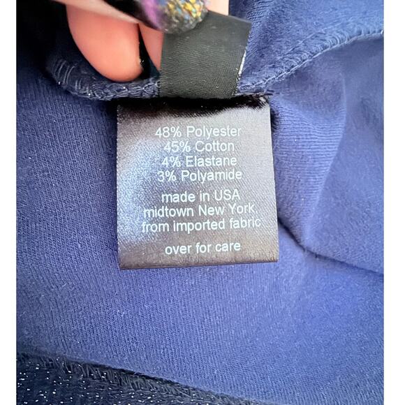 RACHEL COMEY Temper Metallic Knit Dress in Navy Size 8 - Picture 7 of 8